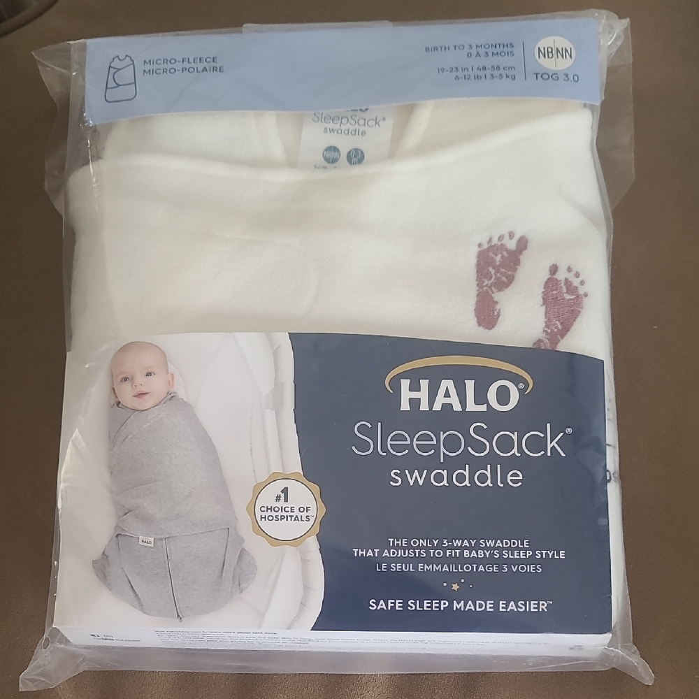 Halo SleepSack Swaddle with Footprint Design